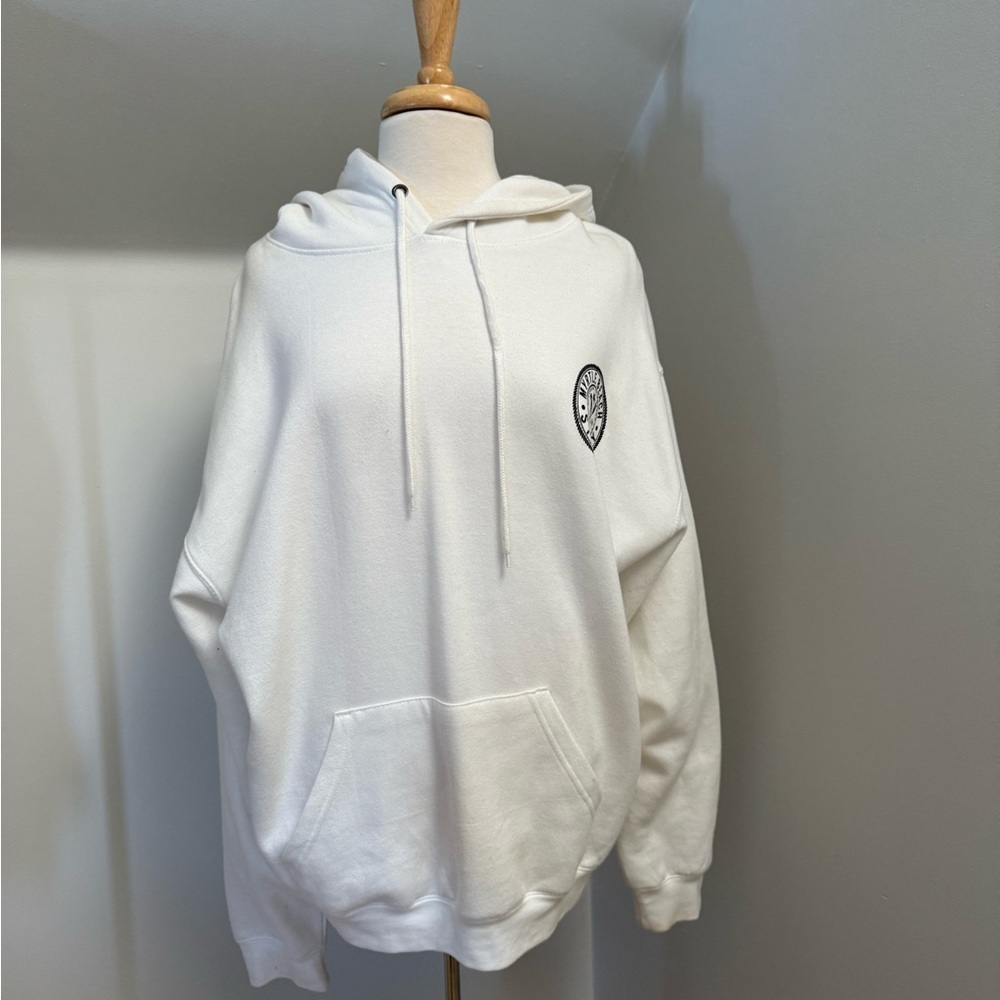 White Hoodie Sweatshirt